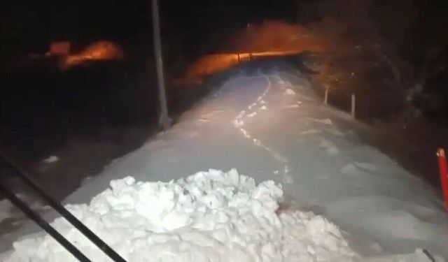 67 KÖY YOLUNU AÇMA ÇALIŞMALARI DEVAM EDİYOR