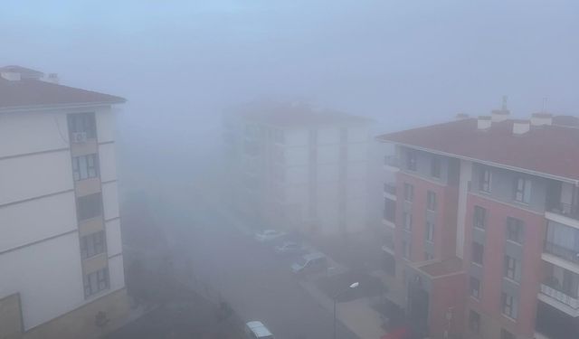 YÜKSEK KESİMLERDE SİS ETKİLİ OLDU