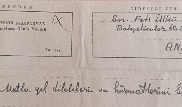 63 YILLIK MEKTUPLAR GÜN YÜZÜNE ÇIKTI