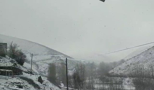 ELAZIĞ'IN YÜKSEK KESİMLERİNDE KAR YAĞIŞI