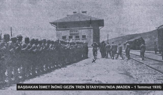 BAŞBAKAN İNÖNÜ GEZİN TREN İSTASYONU'NDA