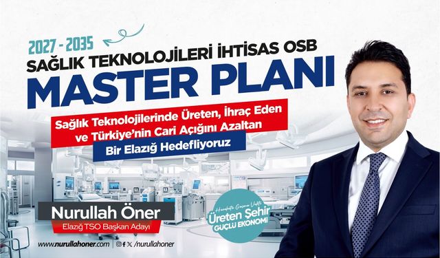 NURULLAH ÖNER'DEN ELAZIĞ İÇİN BÜYÜK VİZYON