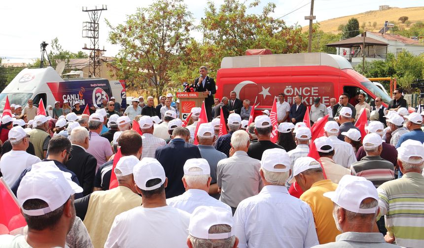 CHP, ELAZIĞ’DA ÇİFTÇİLERİN SORUNLARINI DİNLEDİ