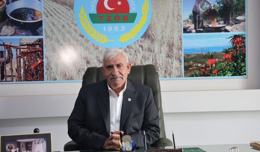 ELAZIĞ ZİRAAT ODASI BAŞKANI HACIOĞULLARI'NDAN AÇIKLAMA