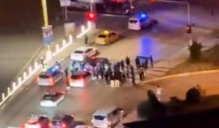 KAZA SONRASINDA KAVGA: 1 YARALI