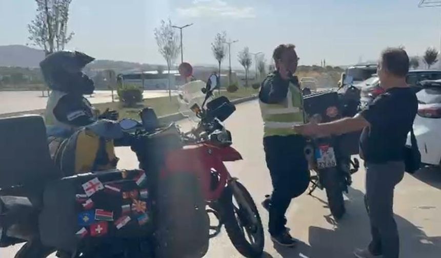 ALMAN ÇİFT MOTOSİKLETLE DÜNYA TURUNDA