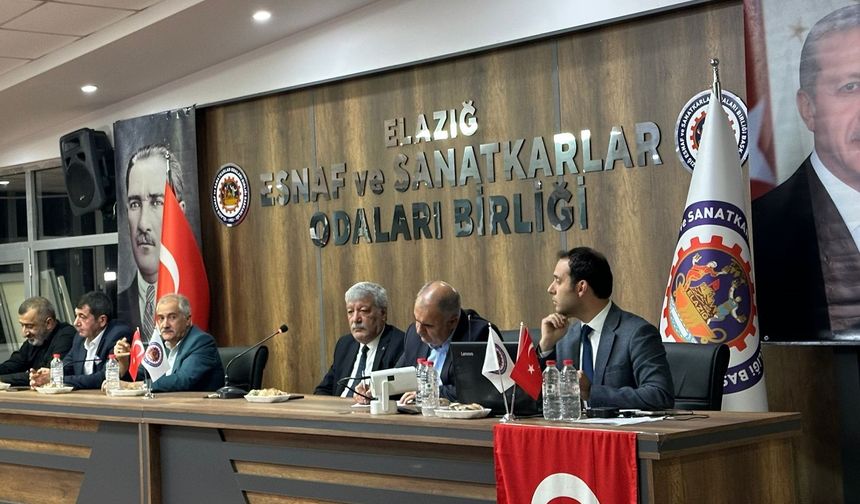 ELAZIĞ'DA ESNAFLARA EĞİTİM VERİLDİ