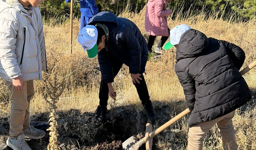 SİVRİCE'DE FİDAN DİKME ETKİNLİĞİ DÜZENLENDİ