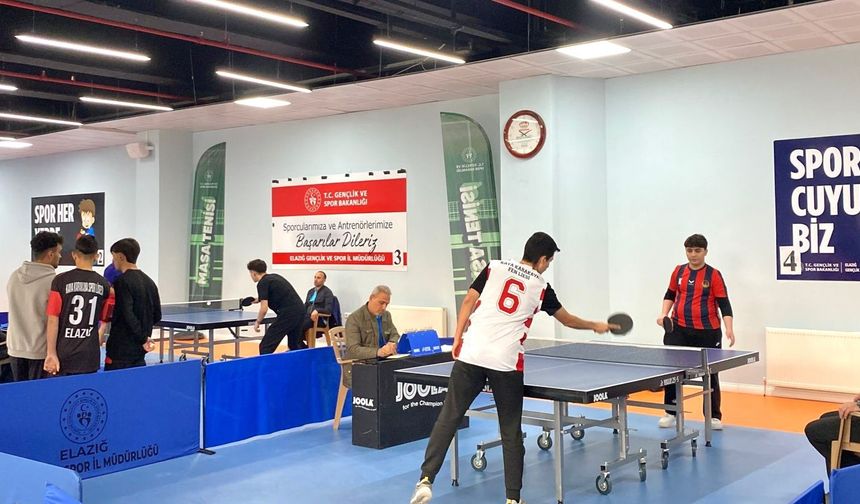 OKUL SPORLARI MASA TENİSİ MÜSABAKALARI YAPILDI
