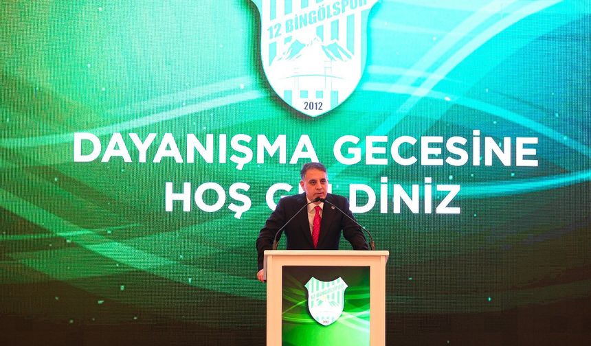 BİNGÖLSPOR GECESİNE DEMİRCİ’DEN DESTEK