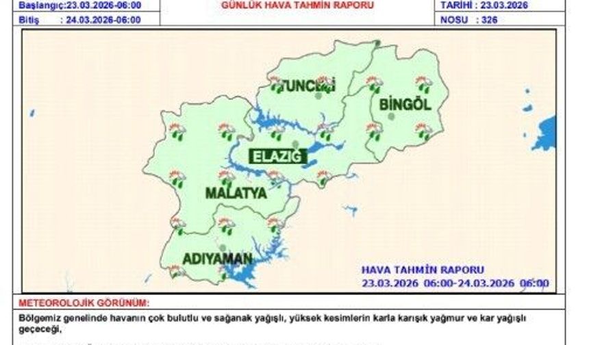 METEOROLOJİDEN ÇIĞ UYARISI