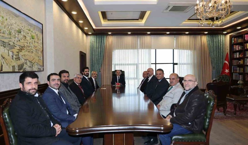 VALİ HATİPOĞLU, MASSAD YÖNETİMİYLE BİR ARAYA GELDİ