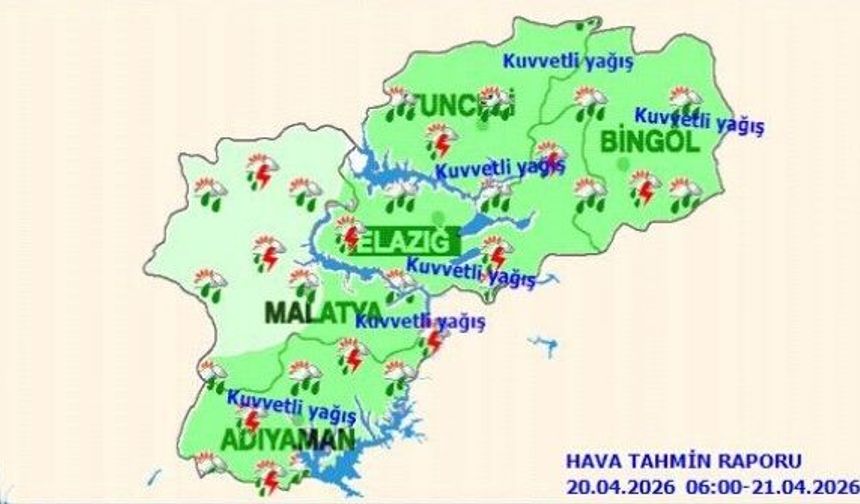 4 İL İÇİN KUVVETLİ YAĞIŞ UYARISI