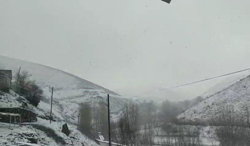 ELAZIĞ'IN YÜKSEK KESİMLERİNDE KAR YAĞIŞI