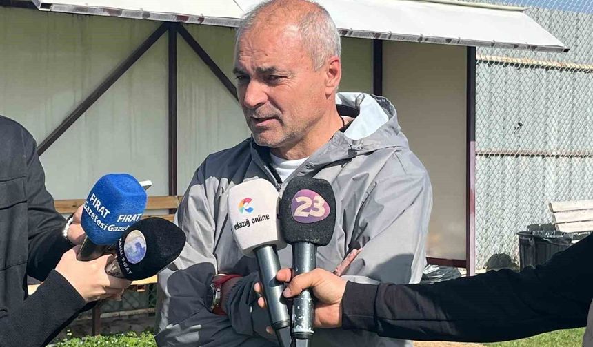 ELAZIĞSPOR TEKNİK DİREKTÖRÜ ERKAN SÖZERİ DEN AÇIKLAMALAR