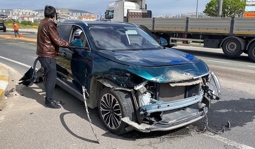 TRAFİK KAZASINDA 1 KİŞİ YARALANDI