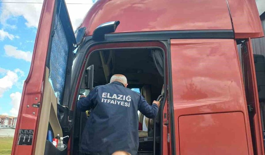 TIR ŞOFÖRÜ ARACININ İÇERİSİNDE ÖLÜ BULUNDU