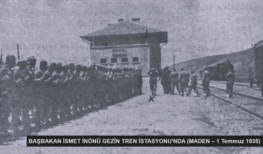 BAŞBAKAN İNÖNÜ GEZİN TREN İSTASYONU'NDA