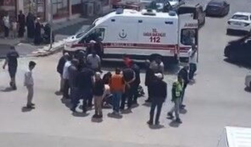MOTOSİKLET KAZASINDA 1 KİŞİ YARALANDI