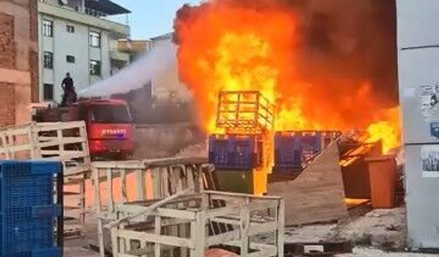 PALET YANGINI GÖKYÜZÜNE SIÇRADI
