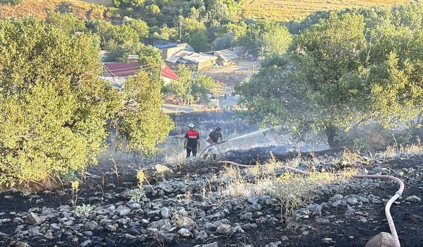 ARAZİ YANGININA MÜDAHALE EDİLDİ