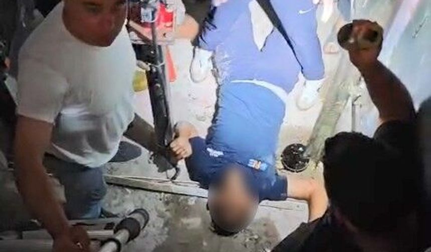 ASANSÖR BOŞLUĞUNA DÜŞEN GENÇ KURTARILDI