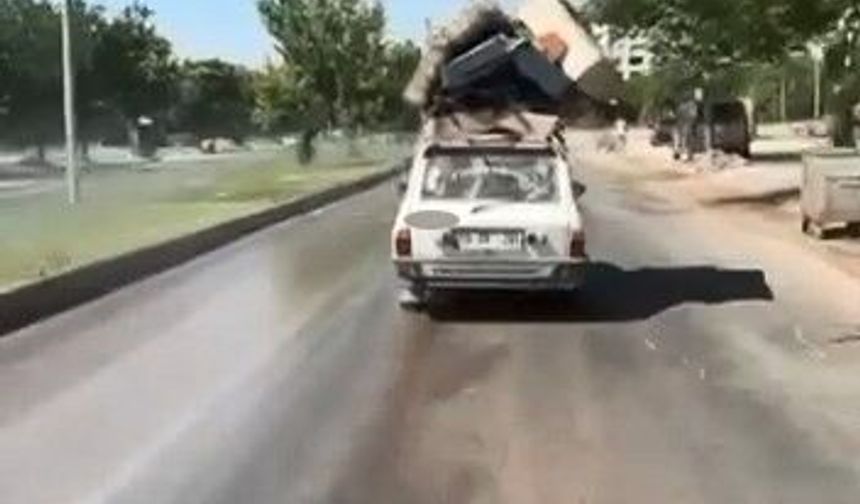 TRAFİĞİ TEHLİKEYE ATTI