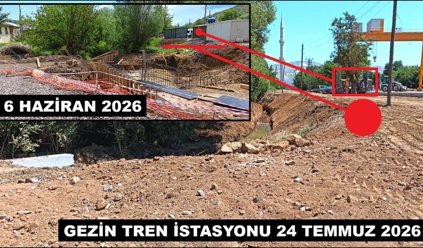 GEZİN TREN İSTASYONUNDA KONYEYNERLER DEPLASE OLDU