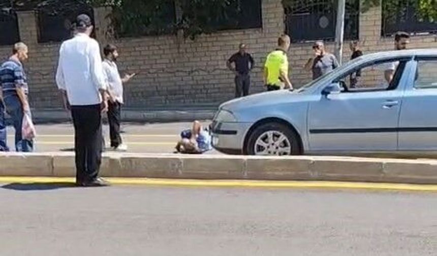 OTOMOBİLİN ÇARPTIĞI ŞAHIS YARALANDI