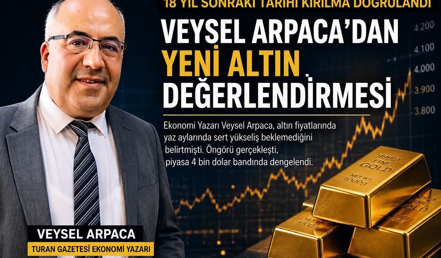 VEYSEL ARPACA’DAN YENİ ALTIN DEĞERLENDİRMESİ