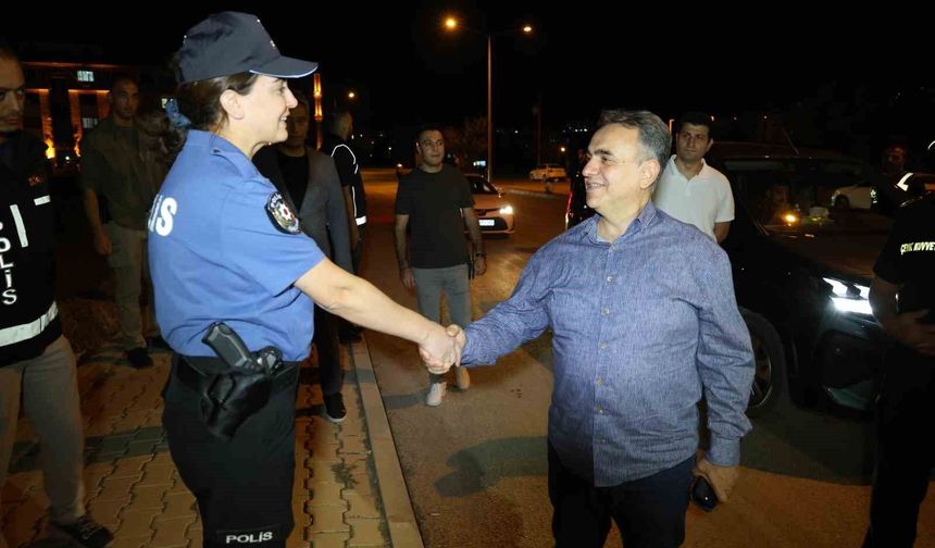 EMNİYET MÜDÜRÜ KARAN, İNCELEME YAPTI
