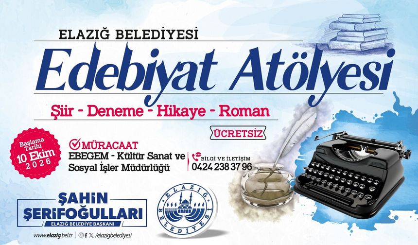 EDEBİYAT ATÖLYESİ BAŞLIYOR