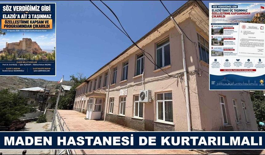 MADEN HASTANESİ DE KURTARILMALI…