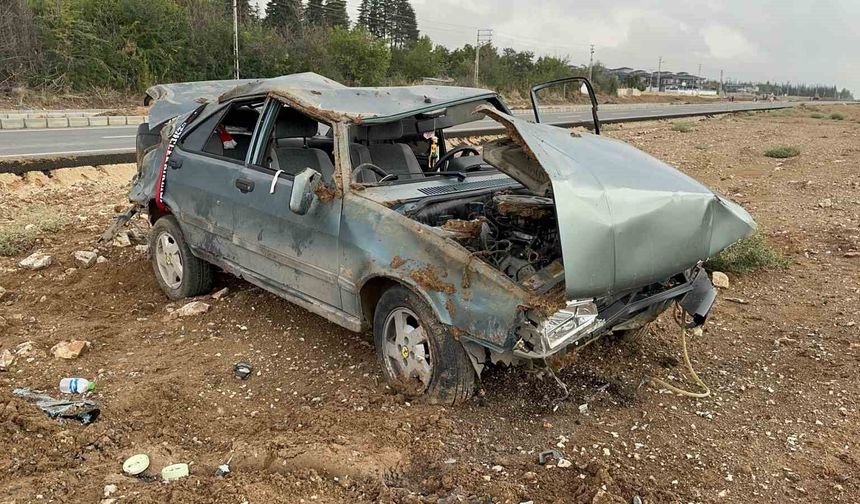 TOFAŞ MARKA ARAÇ TAKLA ATTI: 1 ÖLÜ