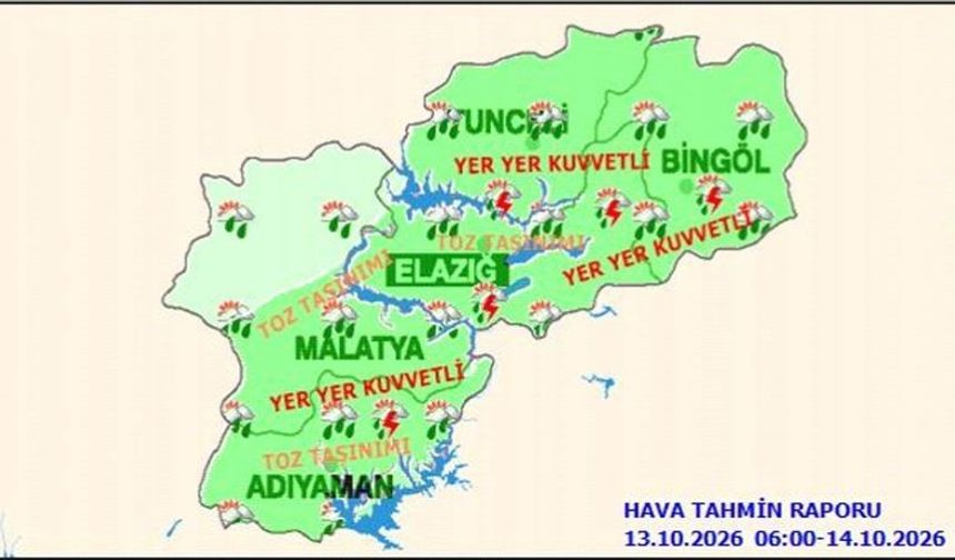 YENİDEN KUVVETLİ YAĞIŞ UYARISI
