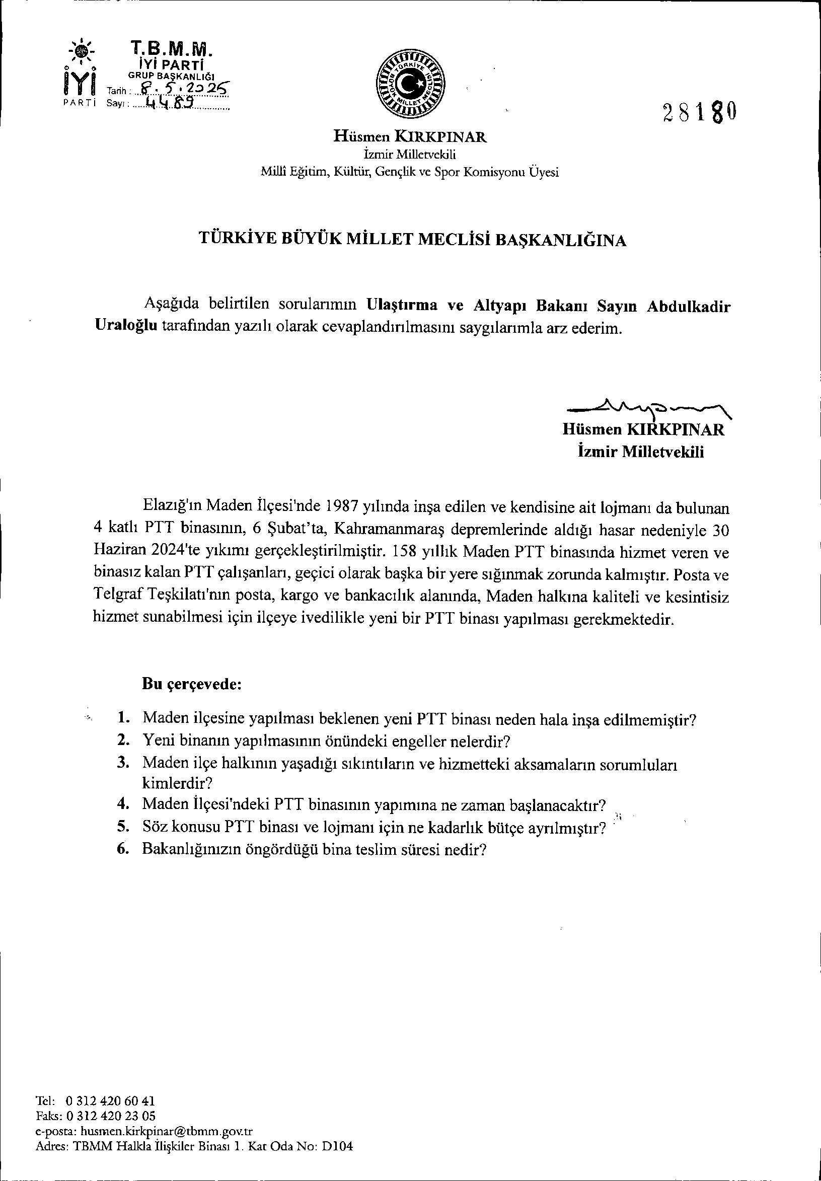 Ptt Önerge