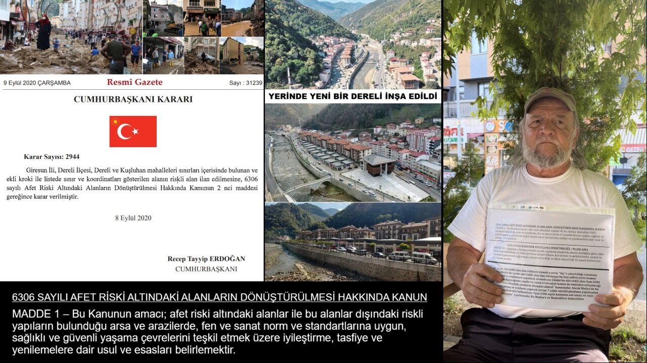 ŞABAN YÜREKLİ: 6306 SAYILI KANUN NEREDE?