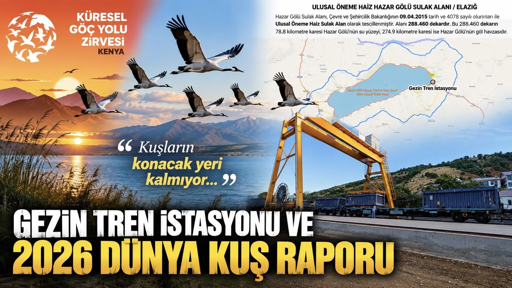GEZİN TREN İSTASYONU VE 2026 DÜNYA KUŞ RAPORU